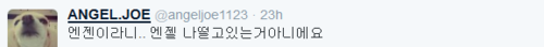 [Twitter] L.Joe is scared of scary movies XD