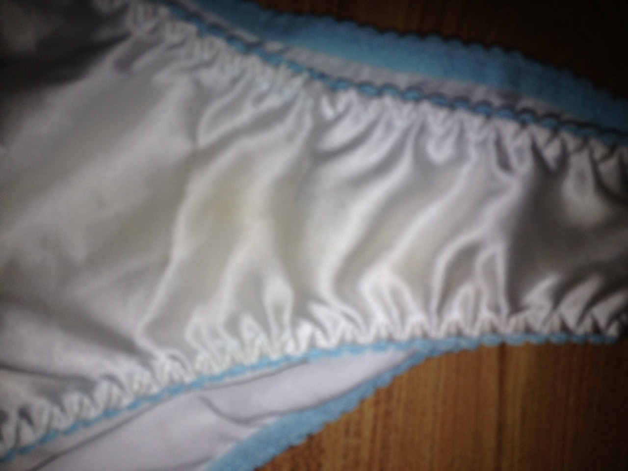 sleepingbeauty85:  These are the panties she wore all of the wedding day! It was