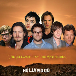 hell-born-rising-demon:  dadandolya:  dallasboi1992:  The heroes Hollywood has been waiting for The Fellowship of the Anti-Bieber  You forgot Leo  So did the Oscars 