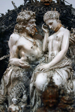 sex-death-rebirth:  Pan Discomforting Persephone, Kris Kuksi 