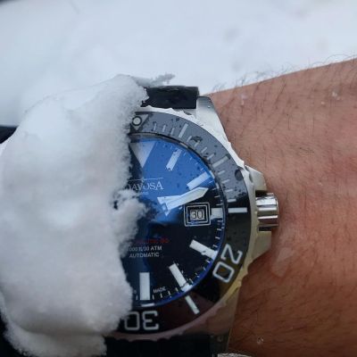 Instagram Repost
timo_oehlmann Oh no so much snow, good thing we got #halfwatchtuesdayAnd remember, don’t eat the yellow snow. [ #davosa #monsoonalgear #divewatch #watch #toolwatch ]