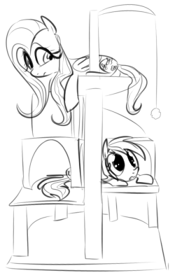 dotkwa:  Do you have ponies? do they annoy you to no end? then get them the PONY TOWER! It will keep those little buggers distracted  Hnnng cuuuuuuute! ;w; &lt;3