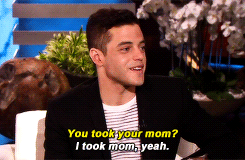ramimalecks:That was your first time [at the Golden Globes], right?