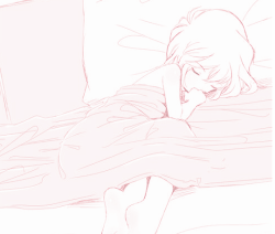 littlecheeriopuff:  kiyumie:  /**/  Little one sleeping soundly