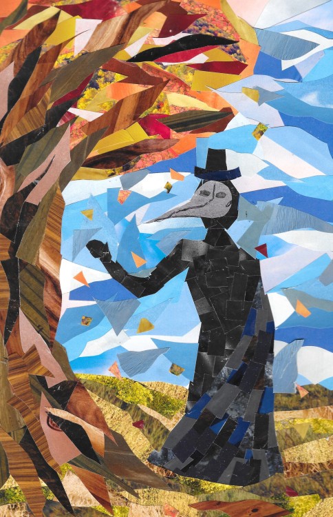 collagesofcollege:Following up my series of plague doctors is Plague Doctor in Fall!