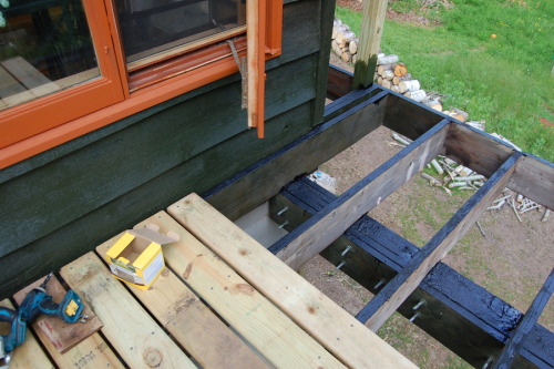 ratfarm:The rotted porch is no more!We finished this in spring but I forgot to post. It’s nice to ha