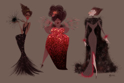 megpark:Sea urchin inspired witchy ladies.