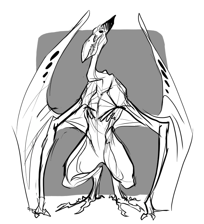 bobthedragon:  pterodactyl dudes!I don’t really understand crests but I like drawing
