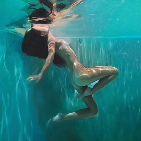 mxdvs:  Going Under Painting by Reisha Perlmutter 