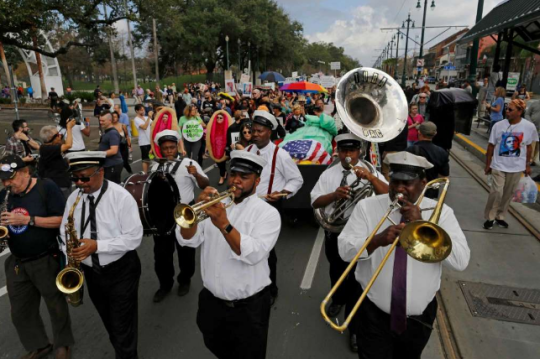 that-regular-chick:  New Orleans Inauguration Day protest. I love my town. 