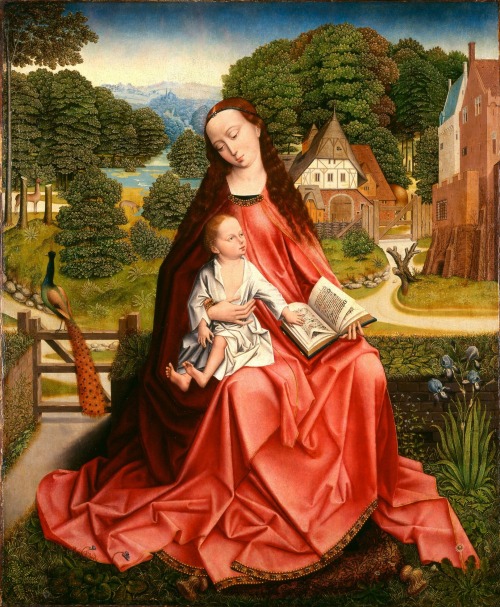 Madonna and Child in a Landscape, attr. to Aert van den Bossche, ca. 1492-98