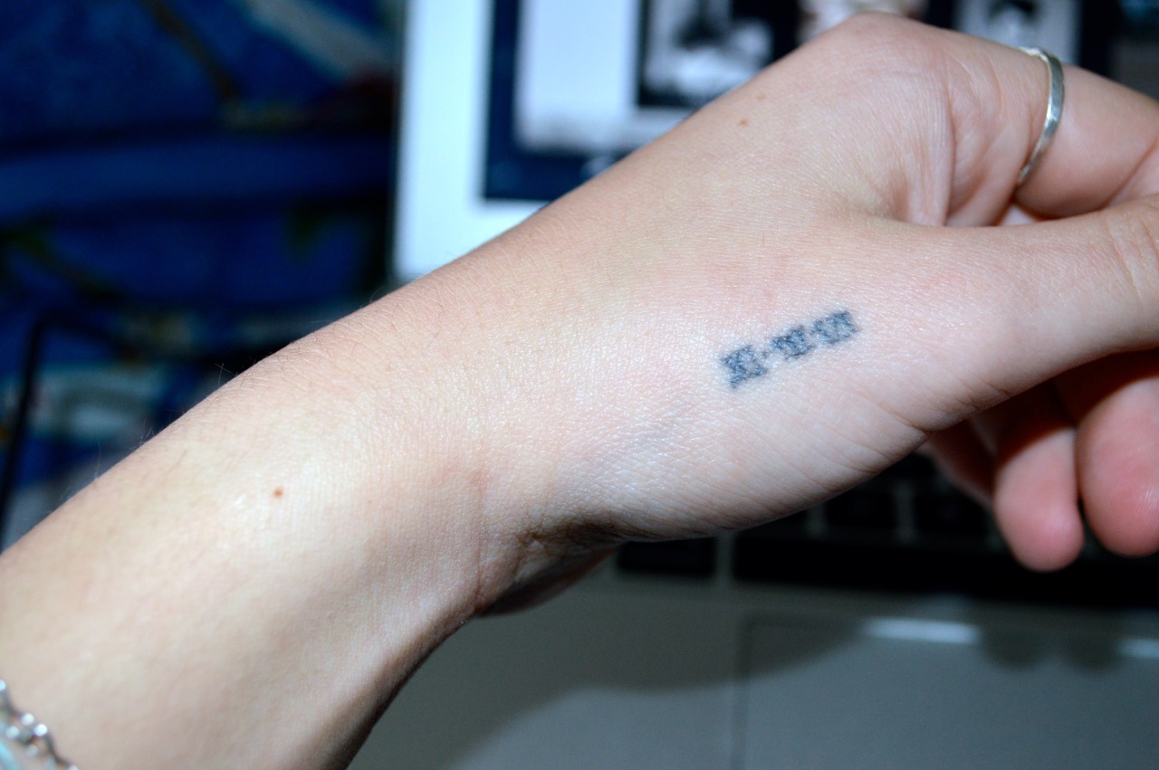 Fuck Yeah, Stick n' Poke! — 2nd stick n poke, roman numerals for 3•3•6 (my  old...