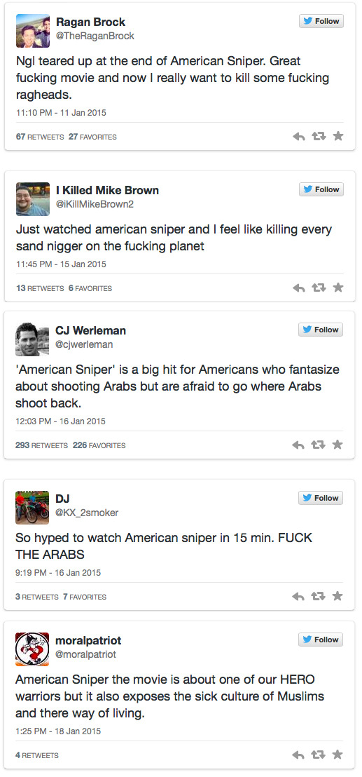 feministwomenofcolor:  micdotcom:  ‘American Sniper’ is eliciting some horribly