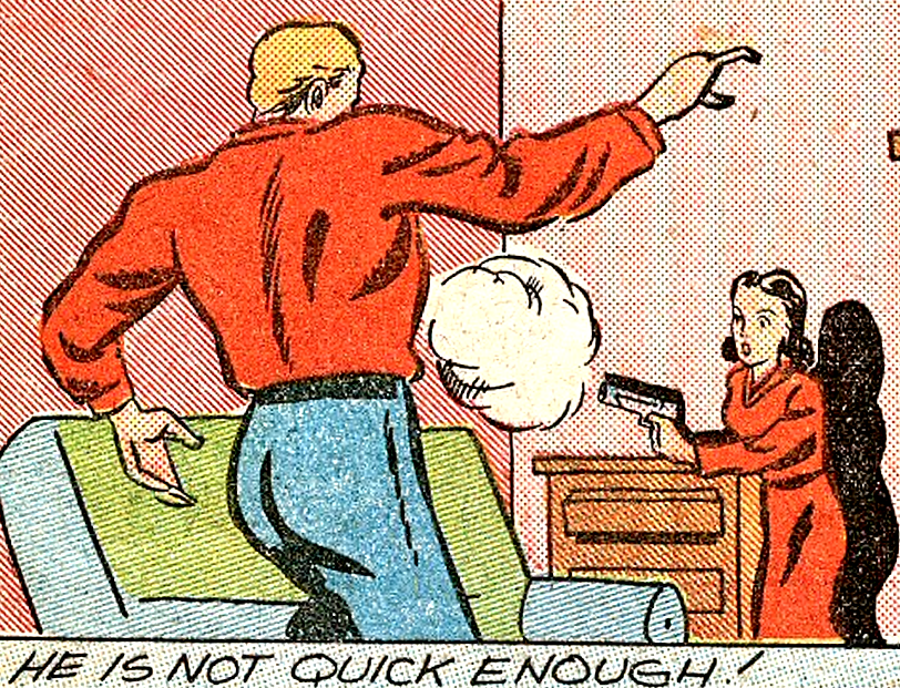 superdames:  —Amazing Man Comics #10 (1940) by Martin Filchock 