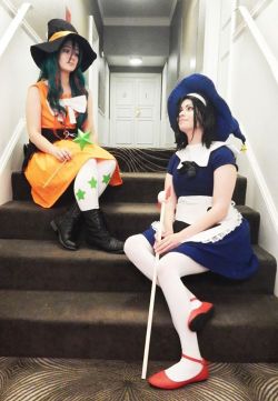 simple-yet-unique:  A little late to uploading these but friend and I did Witch versions of Toudou and Maki (which little did we know, turned out to be designs of Evangelion figurines? I think?) for AUSA 2015. Convention: Anime USA 2015.Characters: Friend