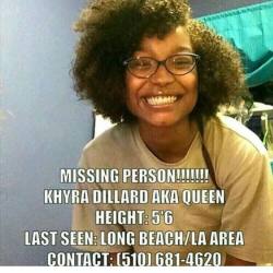 illuminappy:   open-plan-infinity:  typicalhollywoodfollies:  Pray and repost ❤️ Missing as of 11/28/2015.  Please boost this, one of your followers might live nearby  Yo i know her 