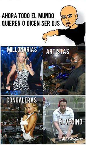 vudulicius:  Ya hasta con el iPhone en modo “Shuffle” se creen Djs. Y ni muchos de nosotros lo somos!!!! Ser programador de música es una cosa, ser Dj es algo que solo pocos logran. Yo soy “Pusha-Play” http://ift.tt/1qkVlYN