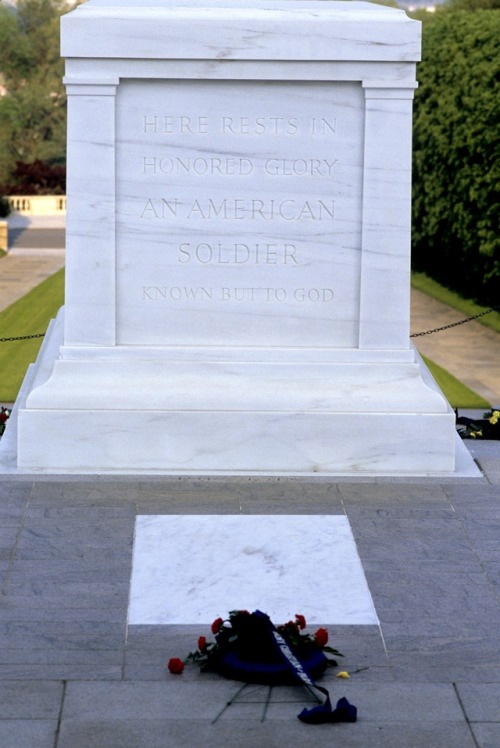 sciencesourceimages: Thank You For Your Sacrifice - Tomb of The Unknown Soldier in Washington DC -