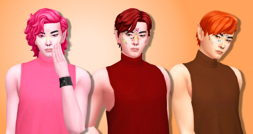 9 Male Hairs in Sorbets Remix9 masculine hairs in all 76 Sorbets Remix ColoursCredits to @tainoodles