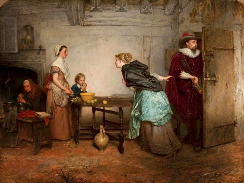 ❉⊱•═•⊰♥Marcus Stone ~ Royalists Seeking Safety (1866)~