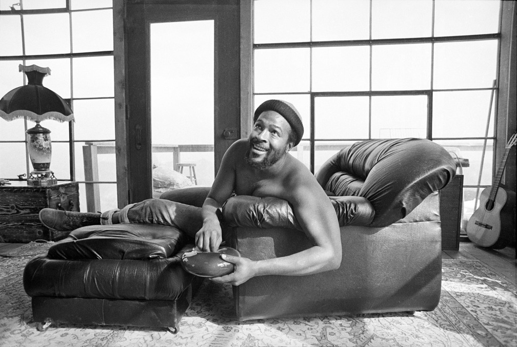 canadianbeerandpostmodernism:  Marvin Gaye at his home in Topanga Canyon, California