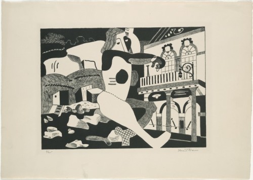 artist-stuart-davis: Theater on the Beach, Stuart Davis, 1931, MoMA: Drawings and PrintsAnn and Lee 