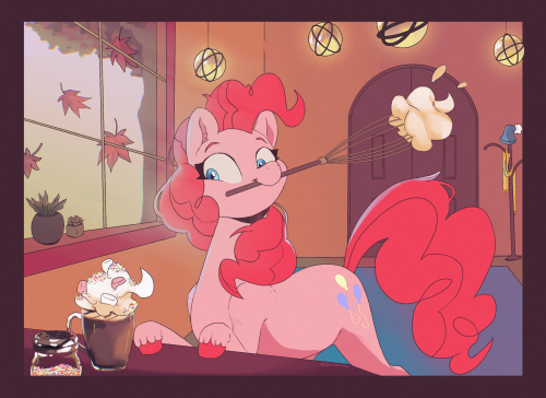 slowpoke-art:Hot chocolate with Pinkie!Tbh