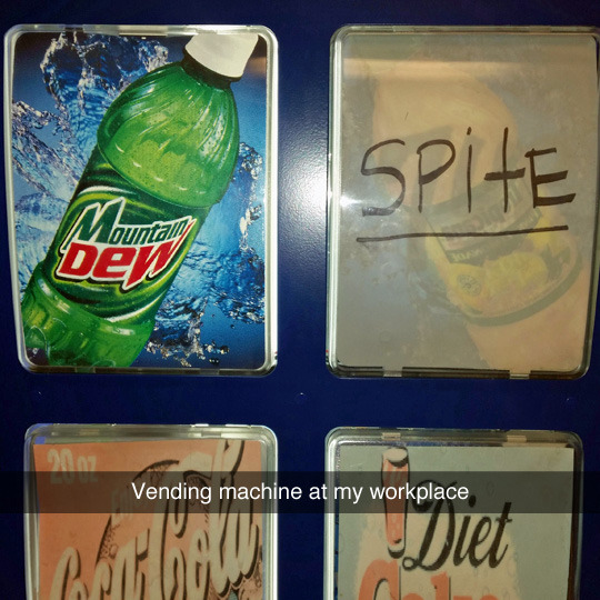 tastefullyoffensive:  It tastes kind of bitter. (photo via randomredditor4399)