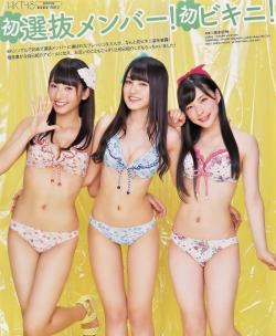 itsmeitsb:  HKT48 - Kojina Yui x Kurihara Sae x Yamamoto Mao