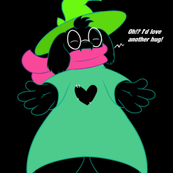 shortcircuitfullmoon:Ralsei is the fluffy boi of champions. He teh adorkableness. X33