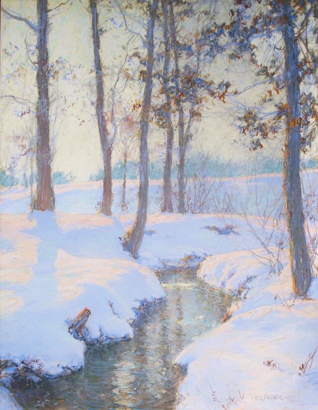 art-is-art-is-art:  Brook in Winter, Walter Launt Palmer