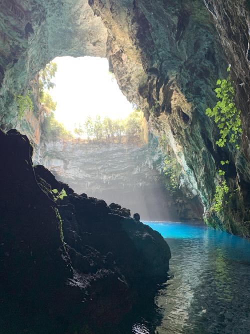 amazinglybeautifulphotography: Melissani Cave, Kefalonia, Greece (4028x2048) [OC] - Author: nkrsshp 