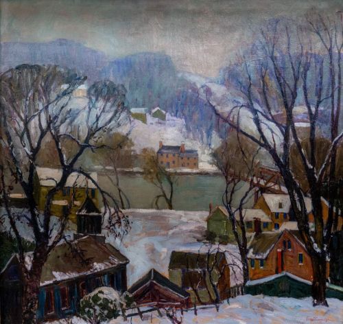 Fern Coppedge (American, 1883 - 1951): Jersey Village (c. 1932) (via Michener Art Museum)