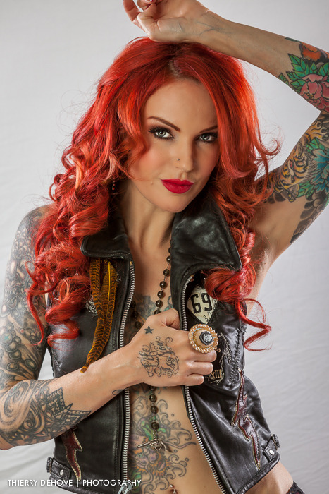 nomalez:  Léa Vendetta (France) - photo by Thierry Dehove Follow Lea Vendetta on the web: Website / Facebook / Twitter / Instagram Follow Thierry Dehove on the web: Website / Facebook  My links(follow me) : French girls / Tattoo /  Redhead Girls /