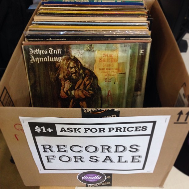 vinylfy:  We got some cool stuff in this box at @thelabmiami Come dig! #vinyl #vinilo