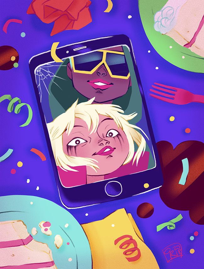 c-rowlesdraws:  the new Studio Killers song is out!!Celebration time is comin’new