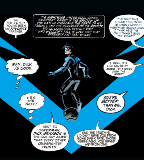 theblackbat:“He’s well respected by everyone, known to the JLA, the Titans, the Outsiders, Birds of Prey – everyone looks to him for advice, for friendship, for his skills” –Phil Jimenez