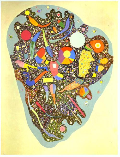 artist-kandinsky: Colourful Ensemble via Wassily KandinskySize: 116x89 cmMedium: oil, gloss on canva