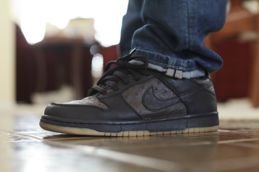 nike dunk low ostrich