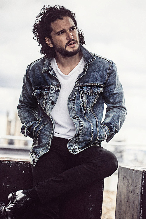 thronescastdaily:Kit Harington Photographed by Matthew Brookes for GQ Australia (January 2019)