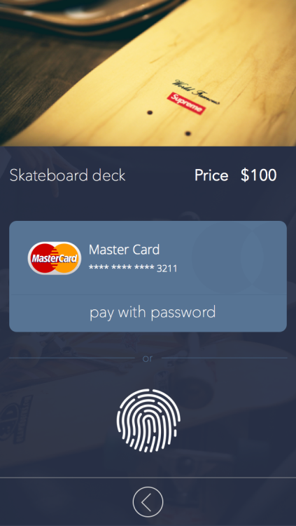 UI 练习： Touch ID 支付作品链接：https://www.behance.net/gallery/20874283/Payment-with-Touch-ID