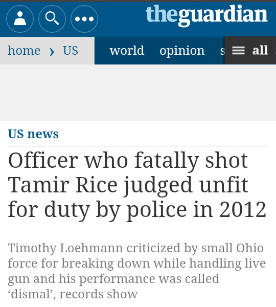 goldenpaint:  postracialcomments:  A police officer who shot a 12-year-old dead in