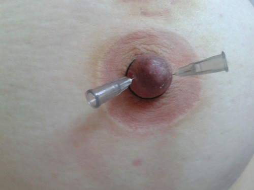 Porn Pics filthypainslut:  Needle play with pumped