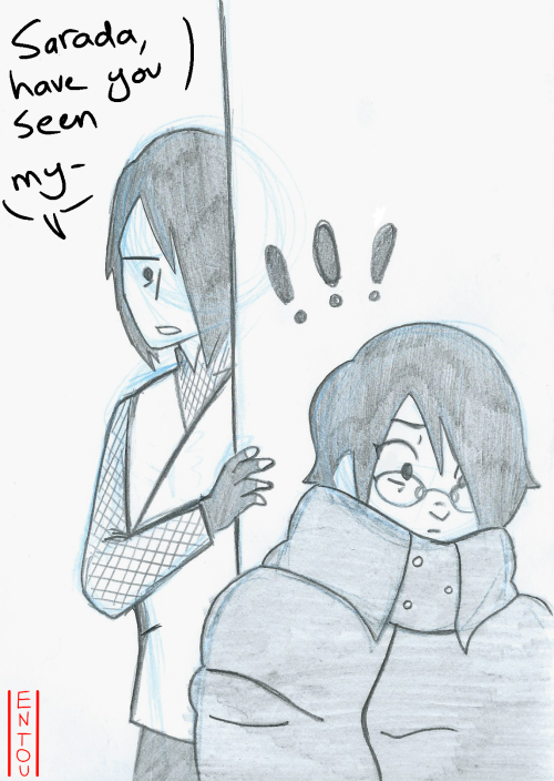 XXX entous-art:  Sarada had to make sure to keep photo