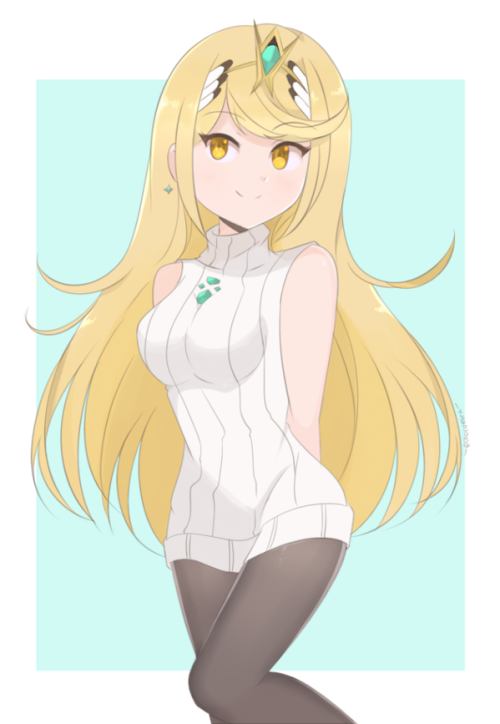 Mythra in an alternate outfit inspired by her Spirits appearance in Ultimate! More art on my Twitter
