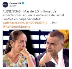   Menos, muchos menos audiencia que siguen