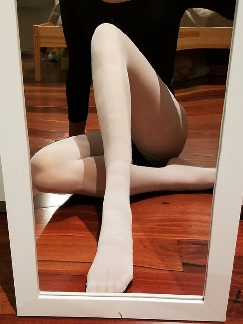 Leotard and white tights