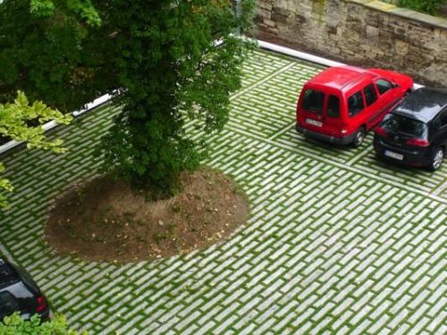 bywandandsword: punsmythee: Aesthetic: green parking lots They improve infiltration of water to the 