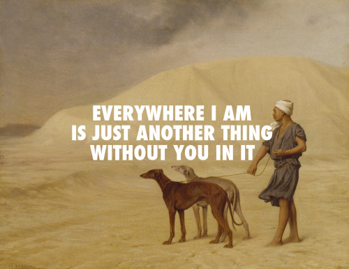 On the Desert (1867), Jean-Léon Gérôme / Fashion Coat (2003), The National