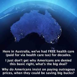 Politician: Your money is going to free healthcare for others!Idiots: GRR FUCK YOU WHAT THE FUCK WHAT A WASTE?Politician: Your money is going to wars you don’t know about/to fund a military we don’t really need!Idiots: Seems reasonable :) 